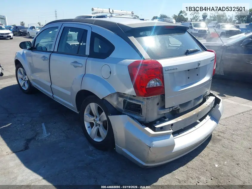 2010 Dodge Caliber Sxt VIN: 1B3CB4HA7AD532501 Lot: 44668890