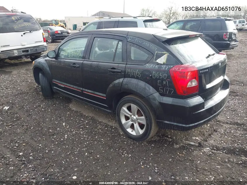 2010 Dodge Caliber Sxt VIN: 1B3CB4HAXAD651076 Lot: 44909796