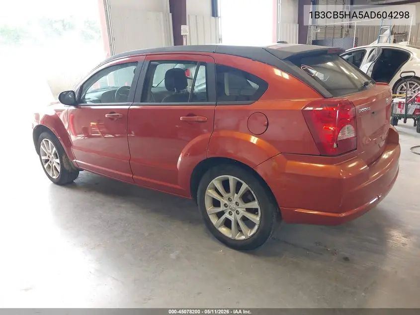 1B3CB5HA5AD604298 2010 Dodge Caliber Heat