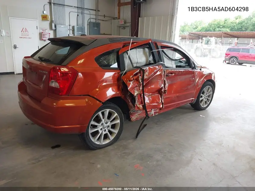 1B3CB5HA5AD604298 2010 Dodge Caliber Heat