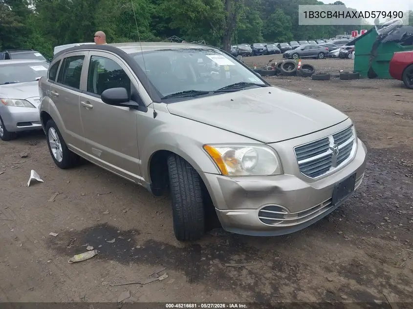 2010 Dodge Caliber Sxt VIN: 1B3CB4HAXAD579490 Lot: 45216681
