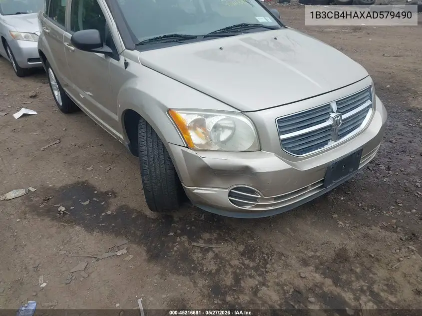 2010 Dodge Caliber Sxt VIN: 1B3CB4HAXAD579490 Lot: 45216681