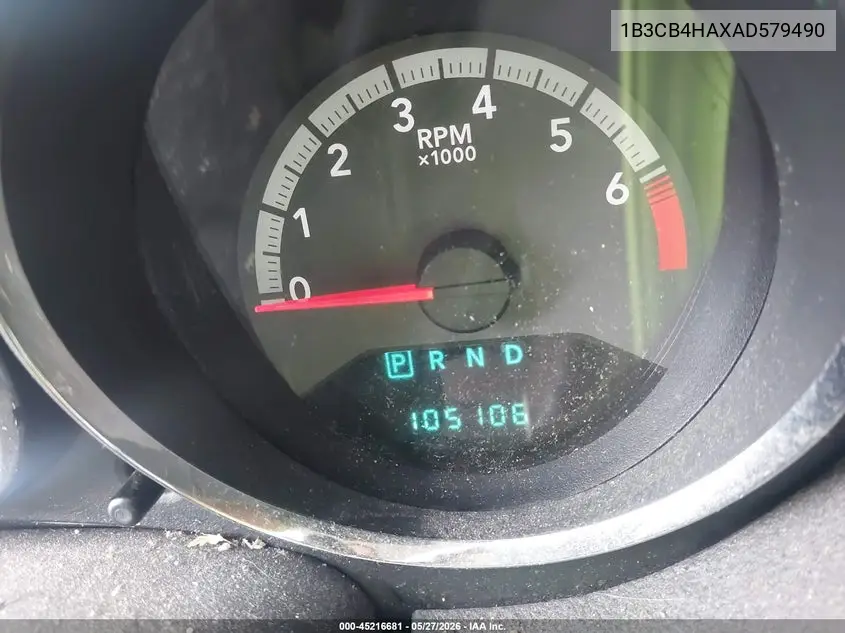 2010 Dodge Caliber Sxt VIN: 1B3CB4HAXAD579490 Lot: 45216681