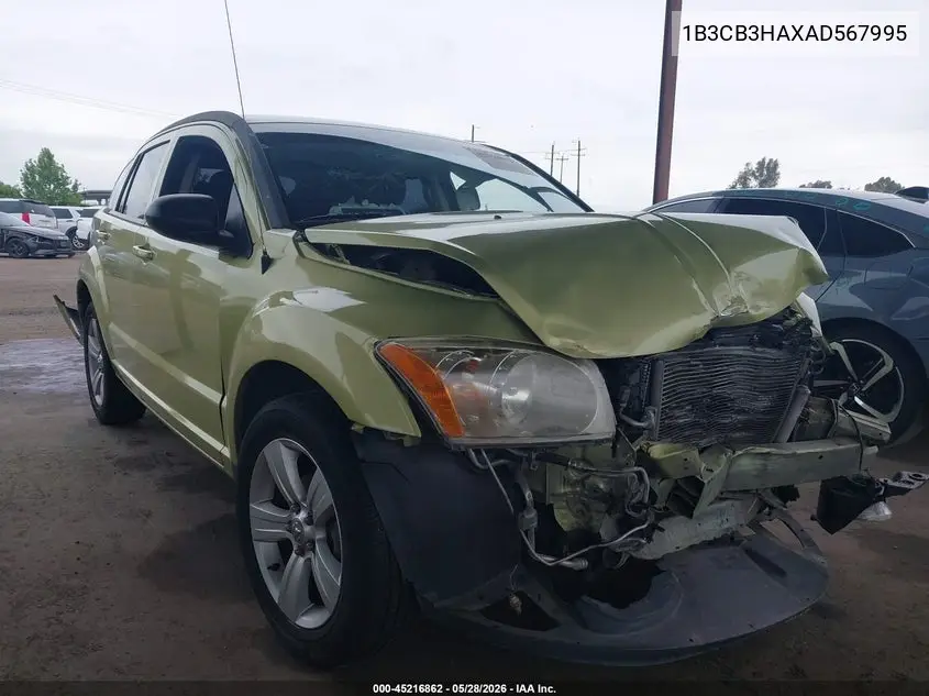 2010 Dodge Caliber Mainstreet VIN: 1B3CB3HAXAD567995 Lot: 45216862