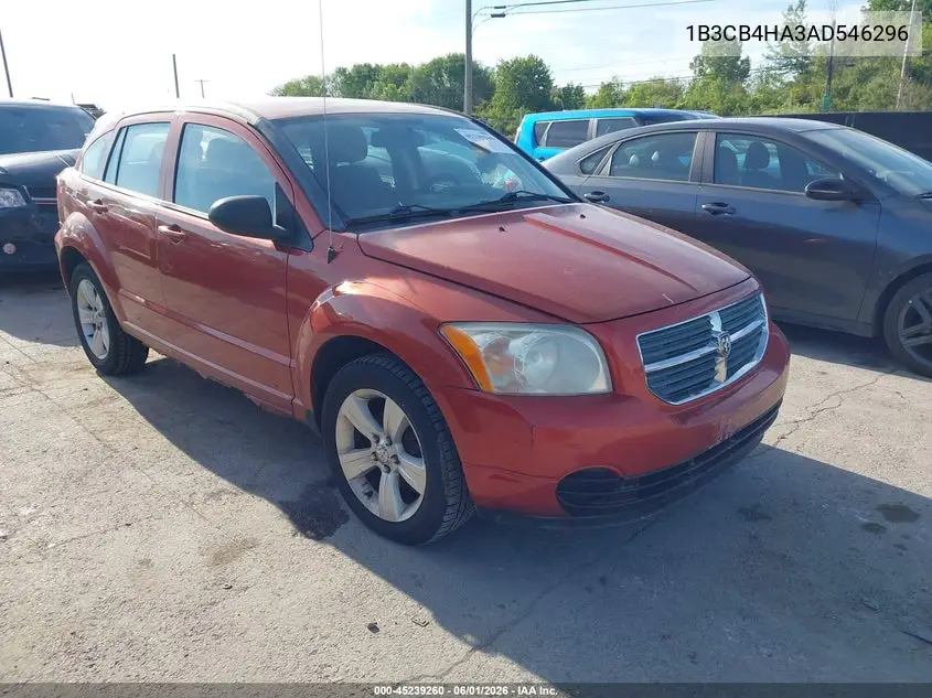 2010 Dodge Caliber Sxt VIN: 1B3CB4HA3AD546296 Lot: 45239260