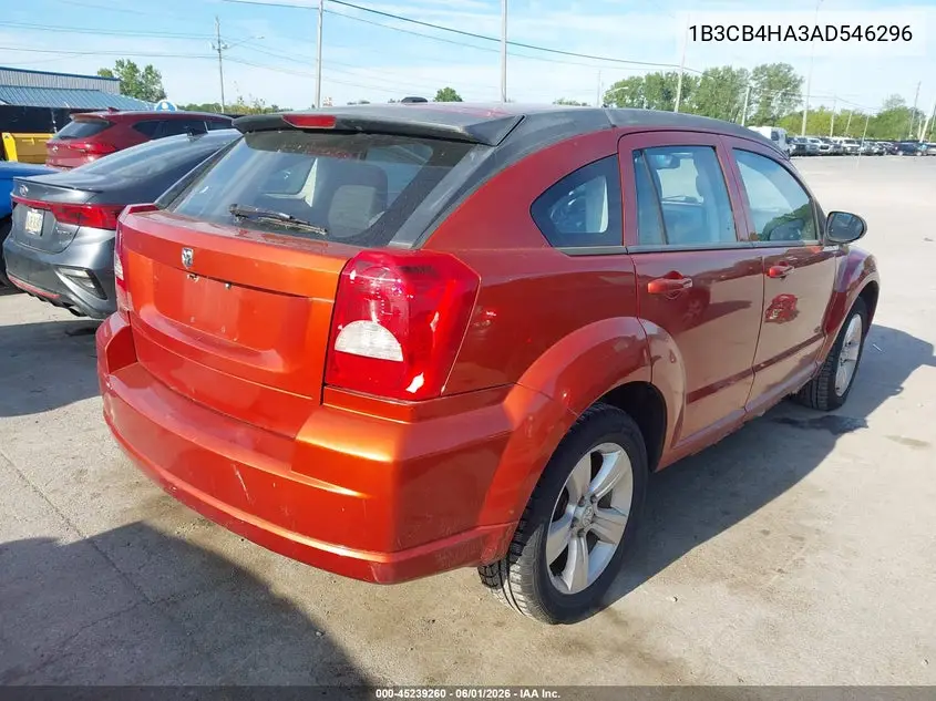 2010 Dodge Caliber Sxt VIN: 1B3CB4HA3AD546296 Lot: 45239260