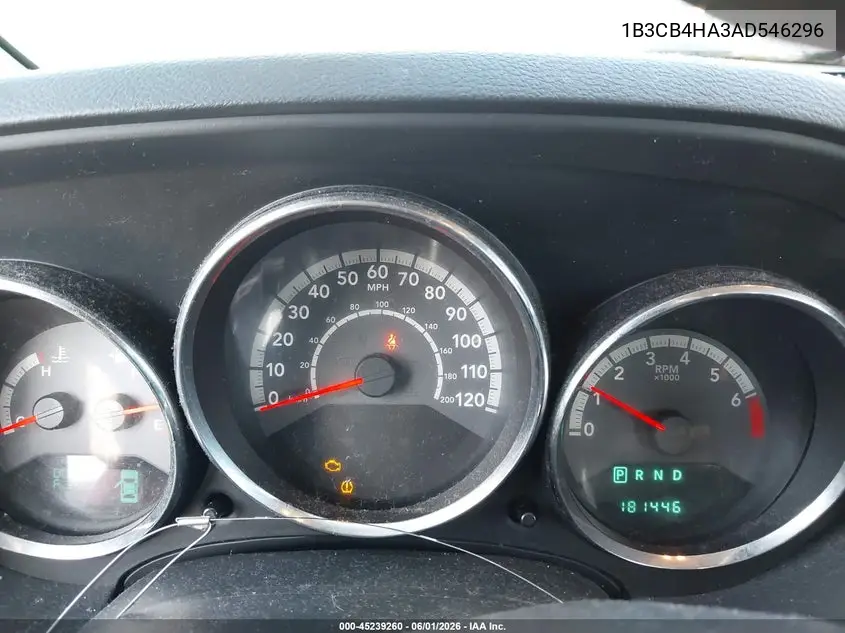 2010 Dodge Caliber Sxt VIN: 1B3CB4HA3AD546296 Lot: 45239260