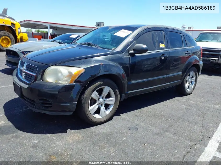 2010 Dodge Caliber Sxt VIN: 1B3CB4HA4AD586189 Lot: 45250378