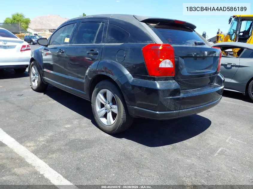 2010 Dodge Caliber Sxt VIN: 1B3CB4HA4AD586189 Lot: 45250378