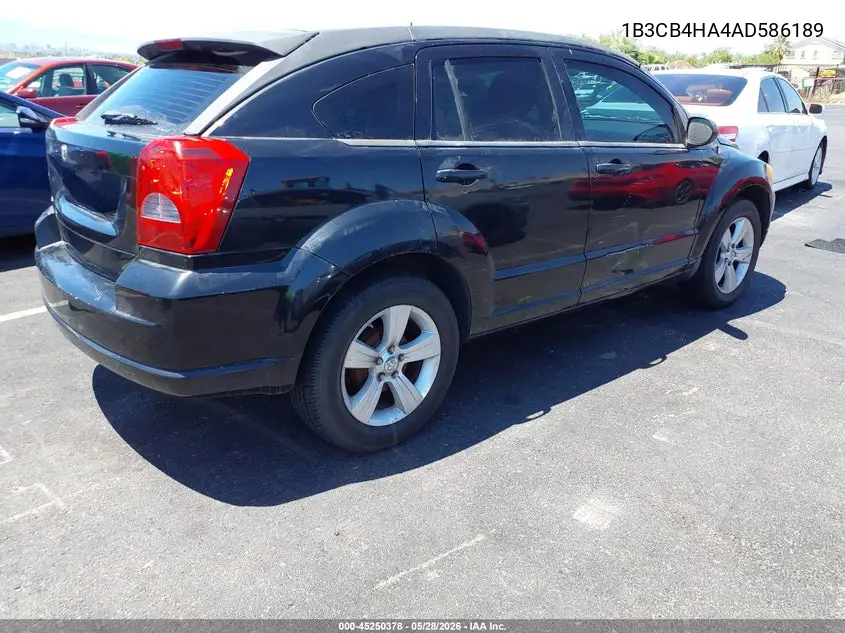 2010 Dodge Caliber Sxt VIN: 1B3CB4HA4AD586189 Lot: 45250378