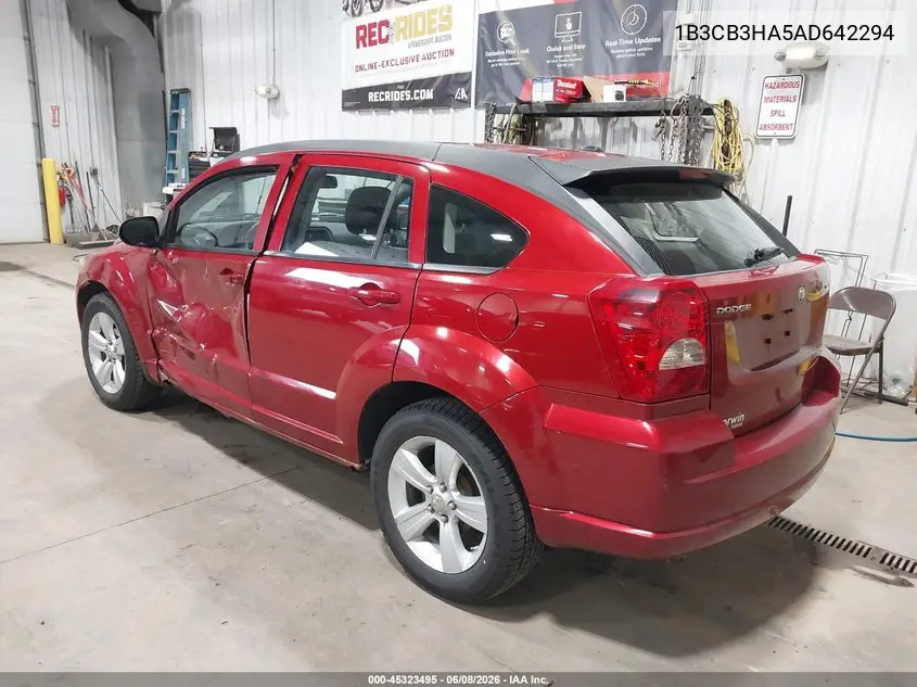 2010 Dodge Caliber Mainstreet VIN: 1B3CB3HA5AD642294 Lot: 45323495