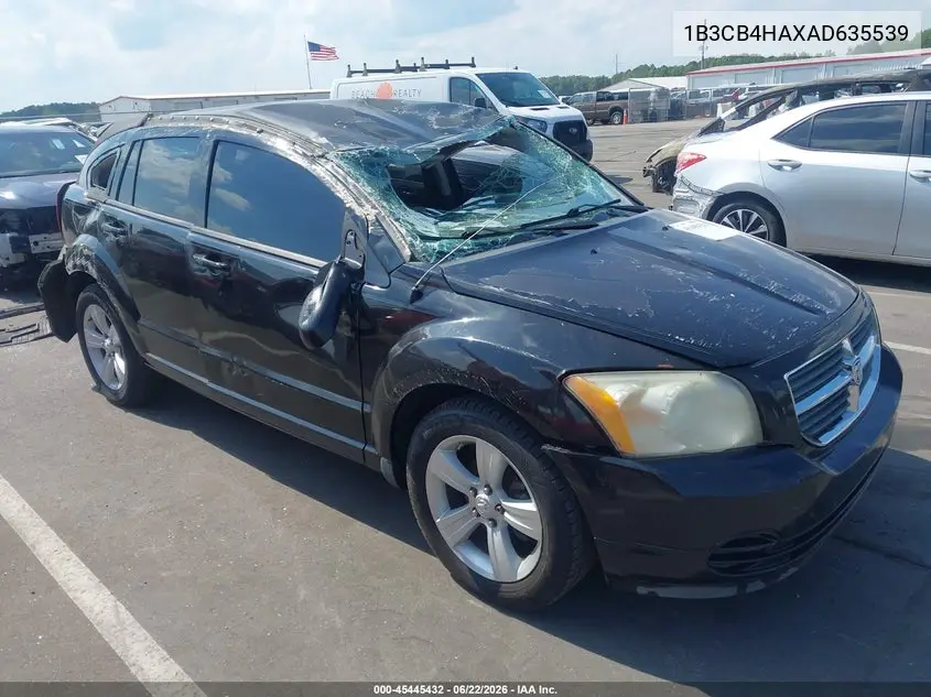 2010 Dodge Caliber Sxt VIN: 1B3CB4HAXAD635539 Lot: 45445432