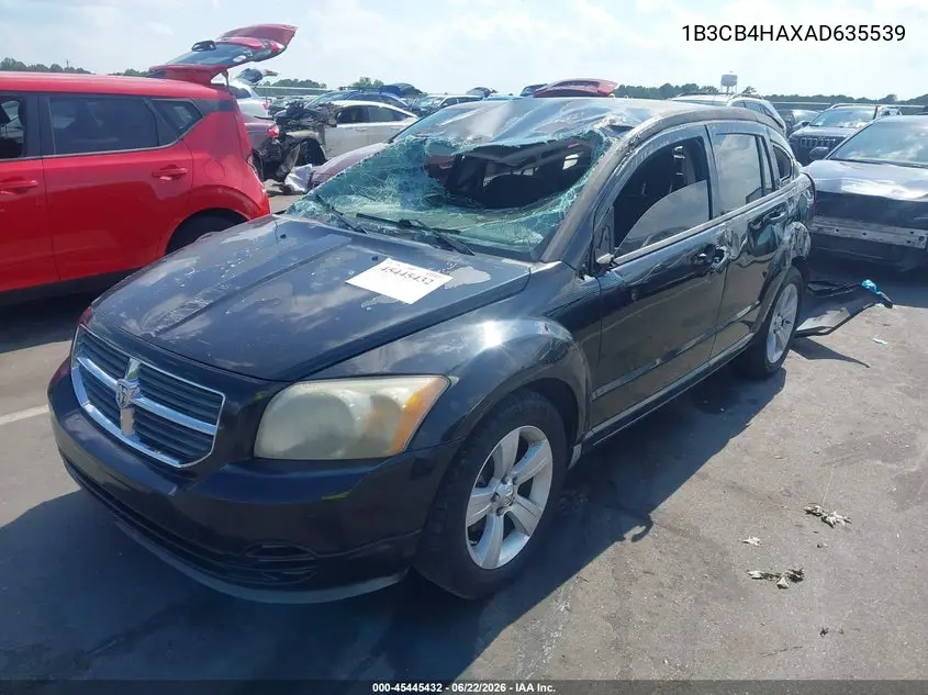 2010 Dodge Caliber Sxt VIN: 1B3CB4HAXAD635539 Lot: 45445432