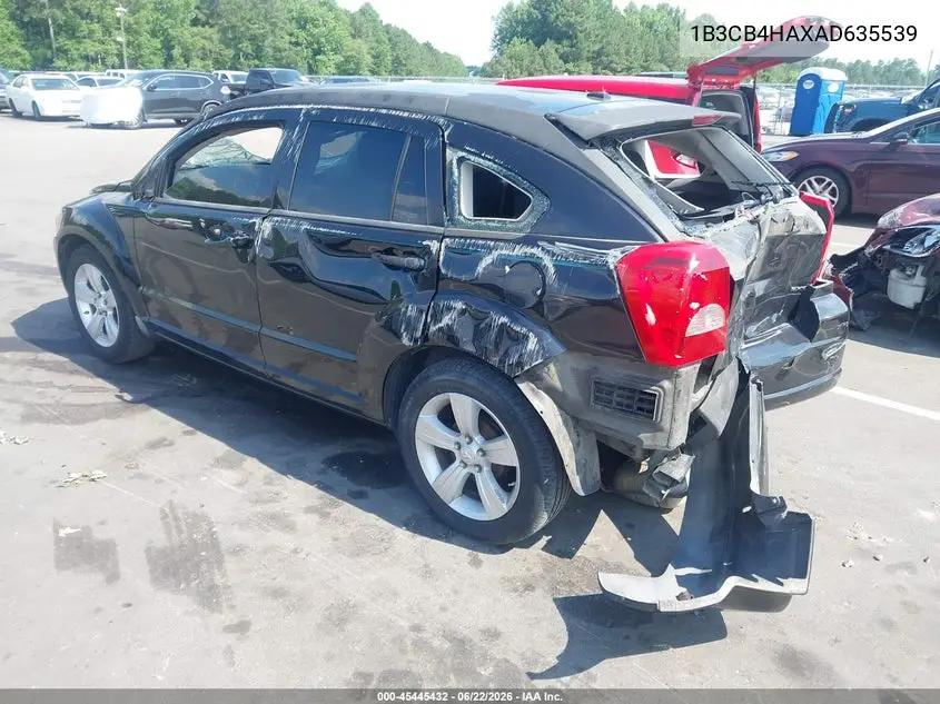 2010 Dodge Caliber Sxt VIN: 1B3CB4HAXAD635539 Lot: 45445432