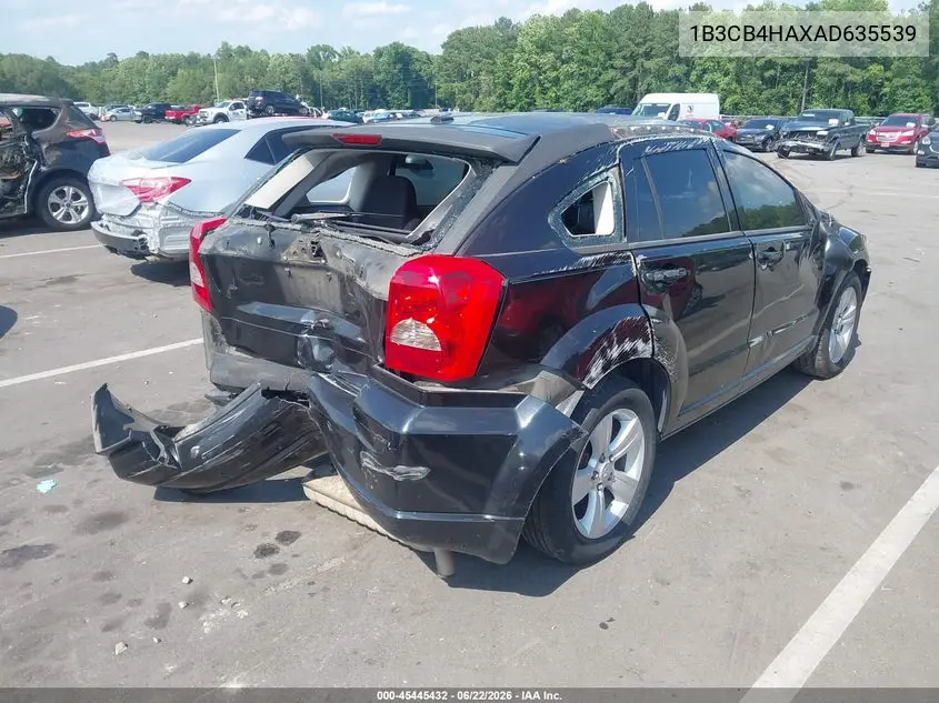 2010 Dodge Caliber Sxt VIN: 1B3CB4HAXAD635539 Lot: 45445432
