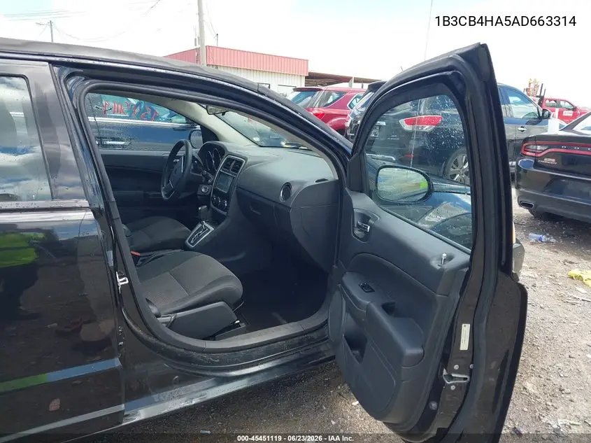 2010 Dodge Caliber Sxt VIN: 1B3CB4HA5AD663314 Lot: 45451119