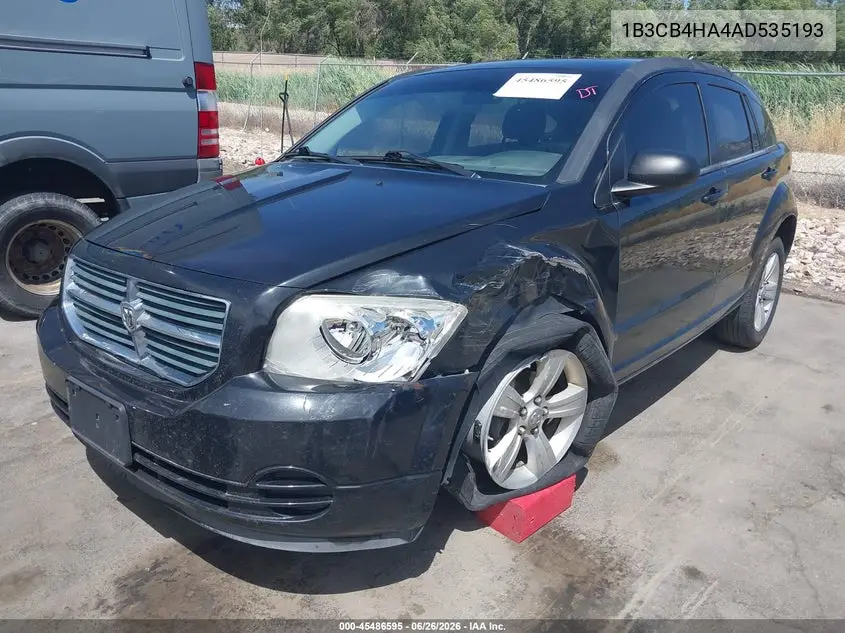 2010 Dodge Caliber Sxt VIN: 1B3CB4HA4AD535193 Lot: 45486595