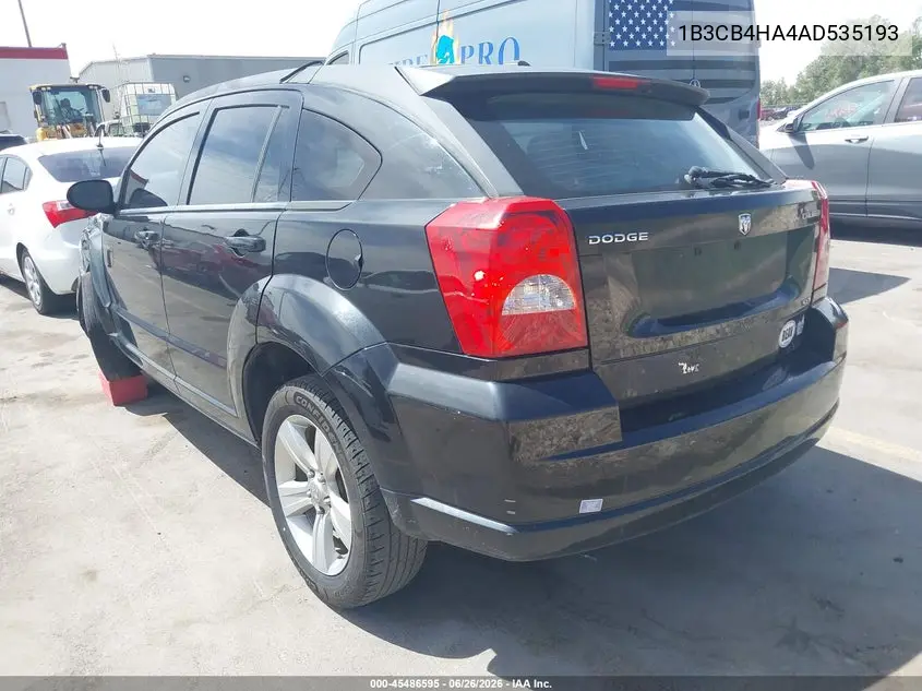 2010 Dodge Caliber Sxt VIN: 1B3CB4HA4AD535193 Lot: 45486595