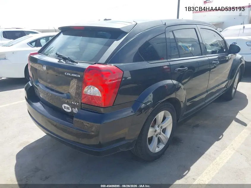 2010 Dodge Caliber Sxt VIN: 1B3CB4HA4AD535193 Lot: 45486595