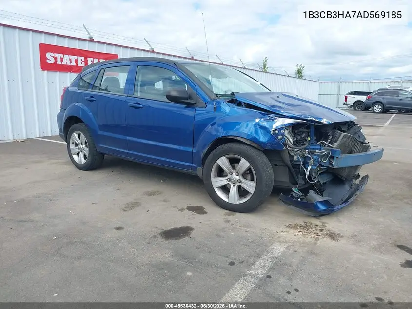 2010 Dodge Caliber Mainstreet VIN: 1B3CB3HA7AD569185 Lot: 45530432