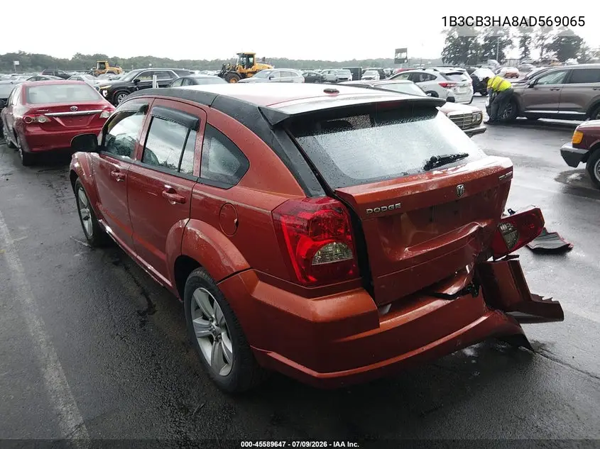 2010 Dodge Caliber Mainstreet VIN: 1B3CB3HA8AD569065 Lot: 45589647