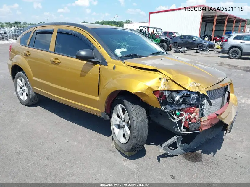 2010 Dodge Caliber Sxt VIN: 1B3CB4HA6AD591118 Lot: 45638213