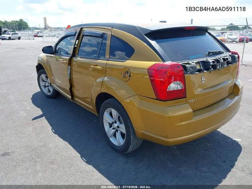 2010 Dodge Caliber Sxt VIN: 1B3CB4HA6AD591118 Lot: 45638213