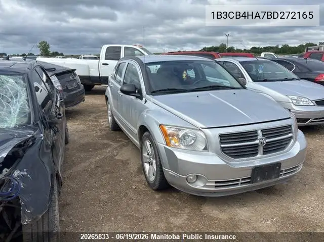 2011 Dodge Caliber Sxt VIN: 1B3CB4HA7BD272165 Lot: 20265833