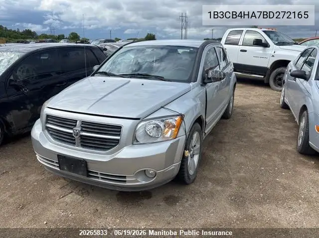 2011 Dodge Caliber Sxt VIN: 1B3CB4HA7BD272165 Lot: 20265833
