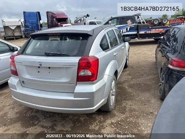 2011 Dodge Caliber Sxt VIN: 1B3CB4HA7BD272165 Lot: 20265833