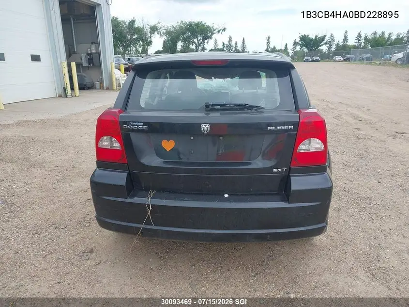 2011 Dodge Caliber Sxt VIN: 1B3CB4HA0BD228895 Lot: 30093469