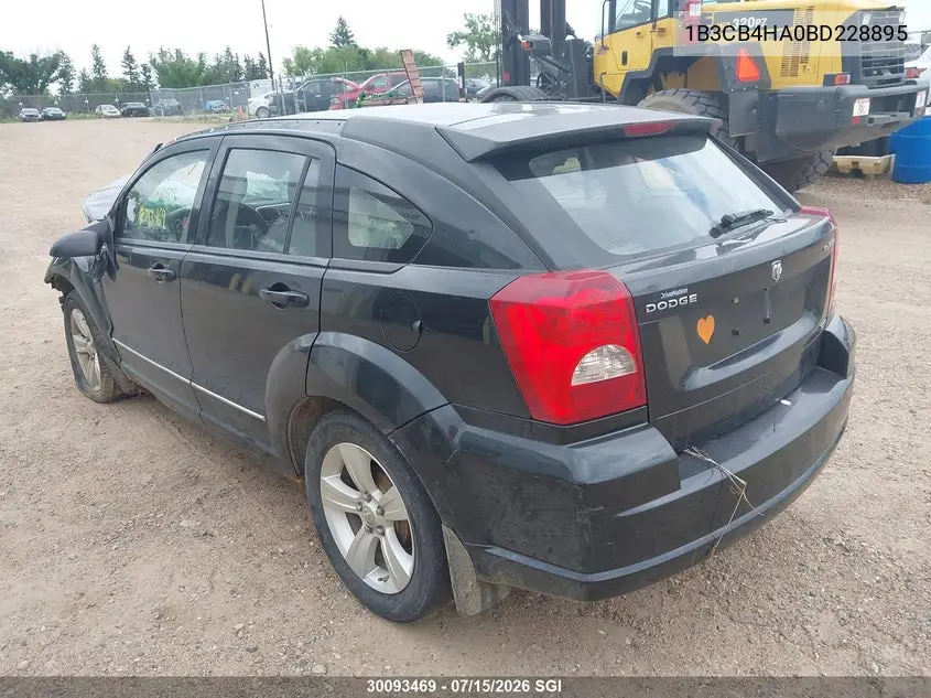 2011 Dodge Caliber Sxt VIN: 1B3CB4HA0BD228895 Lot: 30093469