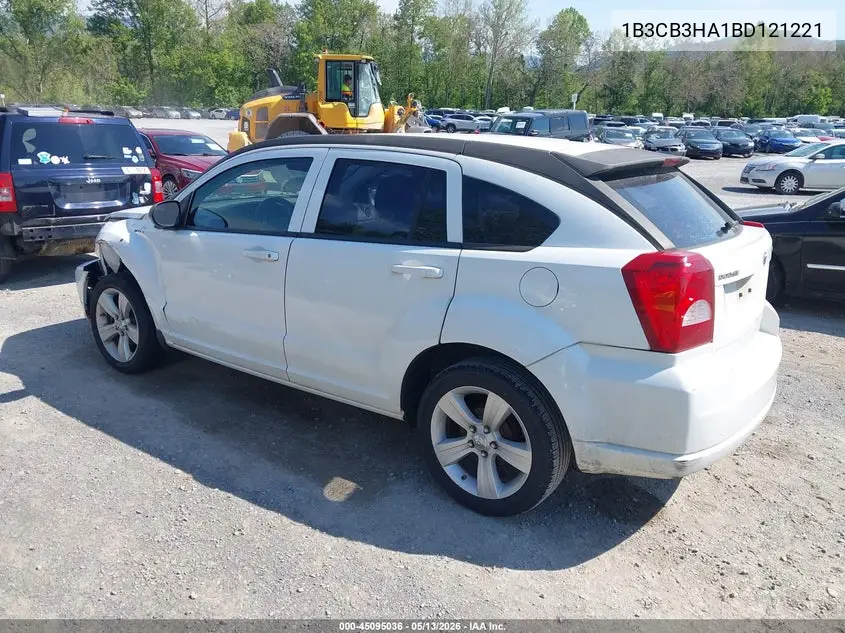 2011 Dodge Caliber Mainstreet VIN: 1B3CB3HA1BD121221 Lot: 45095036