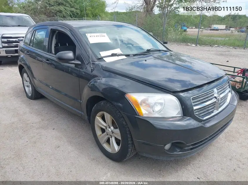 2011 Dodge Caliber Mainstreet VIN: 1B3CB3HA9BD111150 Lot: 45149288