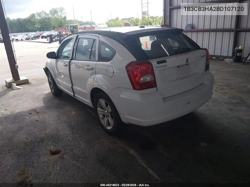 2011 Dodge Caliber Mainstreet VIN: 1B3CB3HA2BD107120 Lot: 45216623