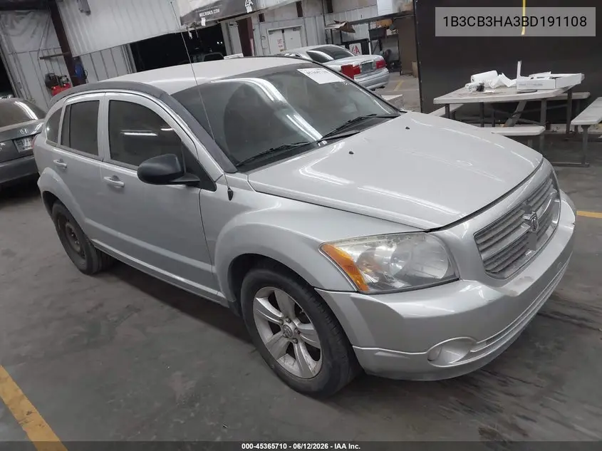 2011 Dodge Caliber Mainstreet VIN: 1B3CB3HA3BD191108 Lot: 45365710