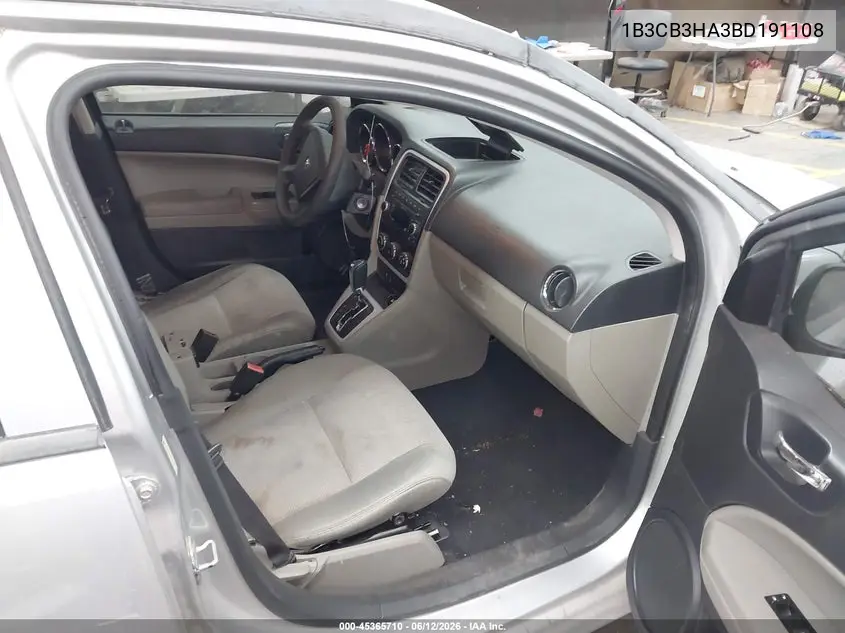2011 Dodge Caliber Mainstreet VIN: 1B3CB3HA3BD191108 Lot: 45365710