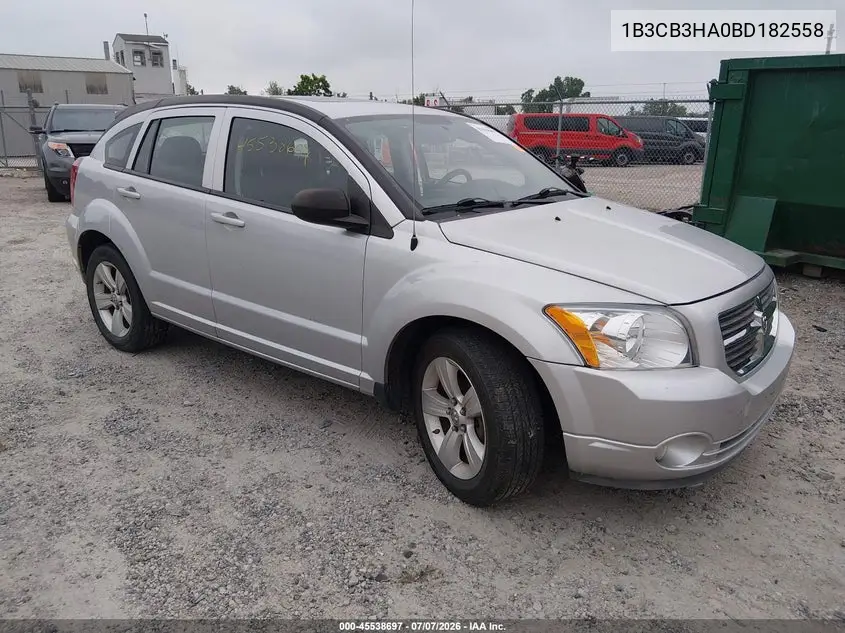 2011 Dodge Caliber Mainstreet VIN: 1B3CB3HA0BD182558 Lot: 45538697