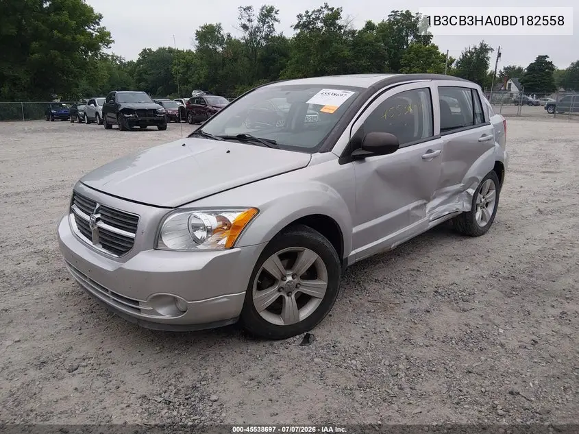 2011 Dodge Caliber Mainstreet VIN: 1B3CB3HA0BD182558 Lot: 45538697