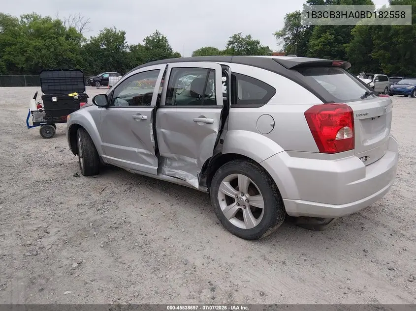 2011 Dodge Caliber Mainstreet VIN: 1B3CB3HA0BD182558 Lot: 45538697