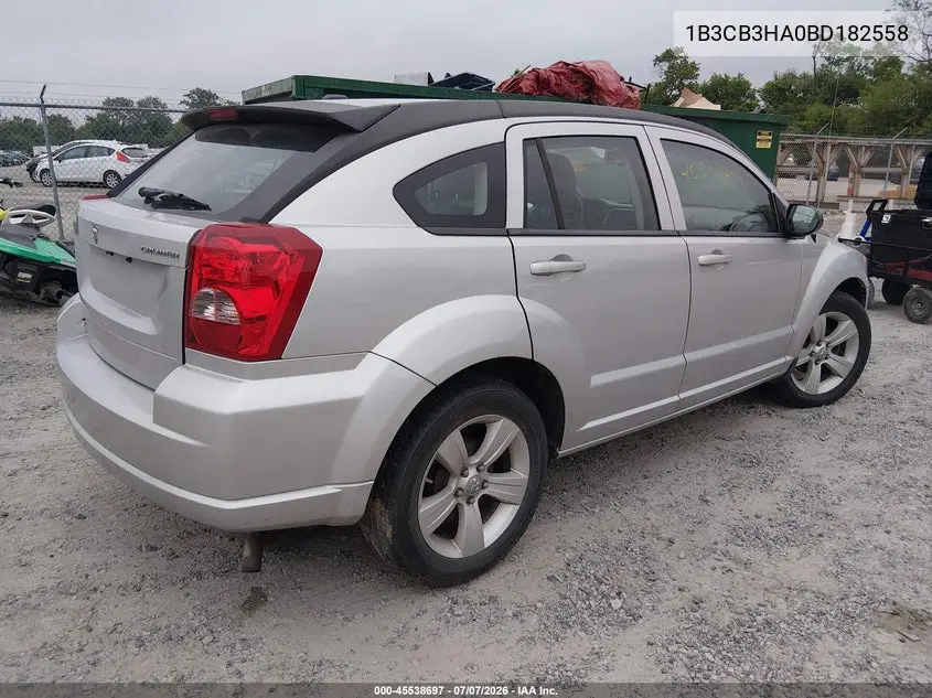 2011 Dodge Caliber Mainstreet VIN: 1B3CB3HA0BD182558 Lot: 45538697