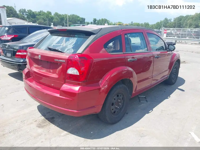 2011 Dodge Caliber Express VIN: 1B3CB1HA7BD111202 Lot: 45547733
