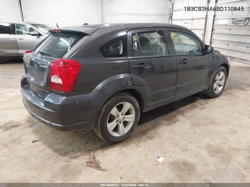 2011 Dodge Caliber Mainstreet VIN: 1B3CB3HA6BD110845 Lot: 45548121