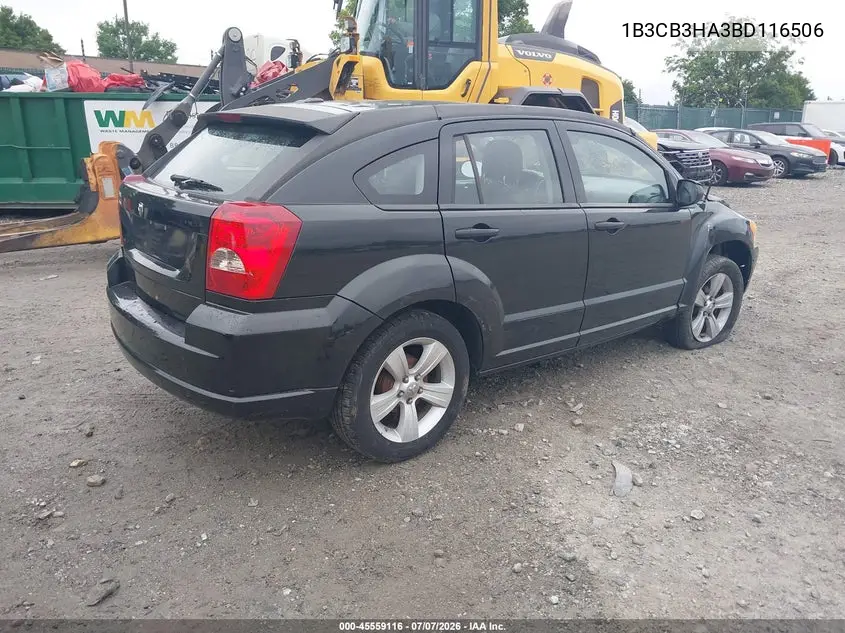 2011 Dodge Caliber Mainstreet VIN: 1B3CB3HA3BD116506 Lot: 45559116