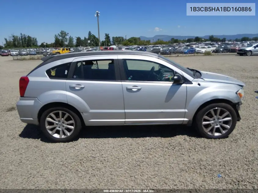 2011 Dodge Caliber Heat VIN: 1B3CB5HA1BD160886 Lot: 45656182