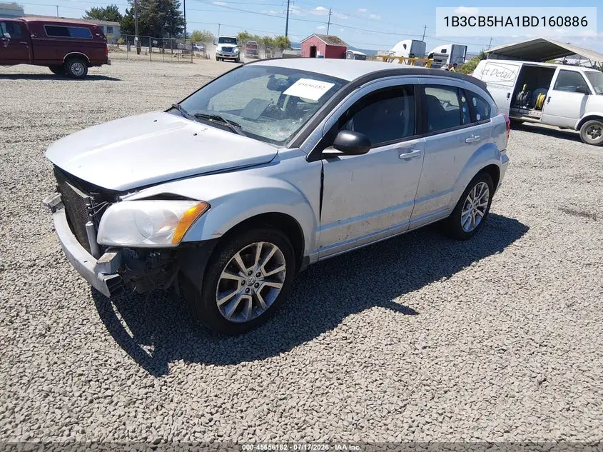 2011 Dodge Caliber Heat VIN: 1B3CB5HA1BD160886 Lot: 45656182
