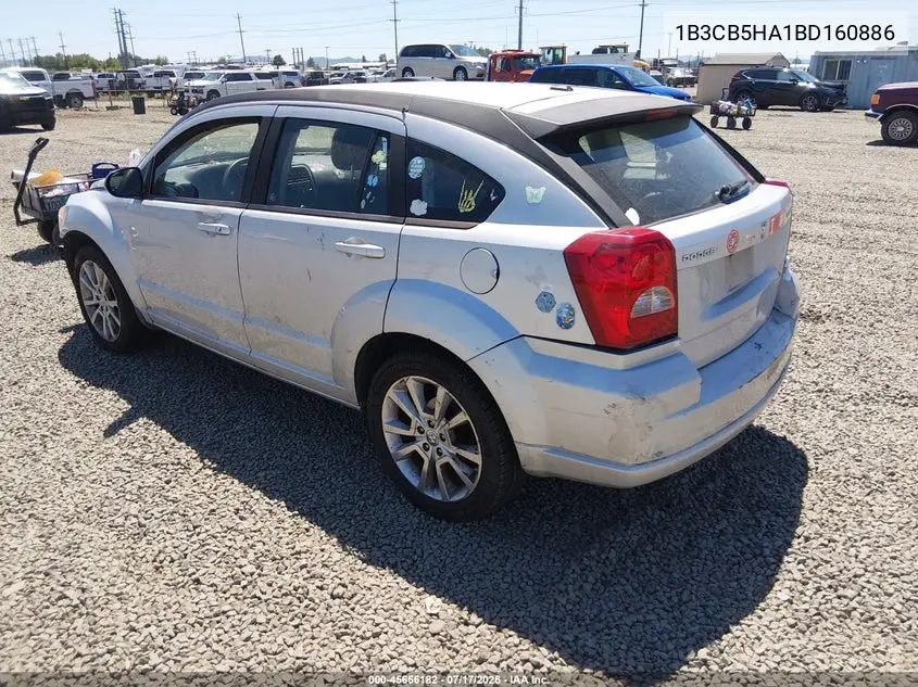 2011 Dodge Caliber Heat VIN: 1B3CB5HA1BD160886 Lot: 45656182