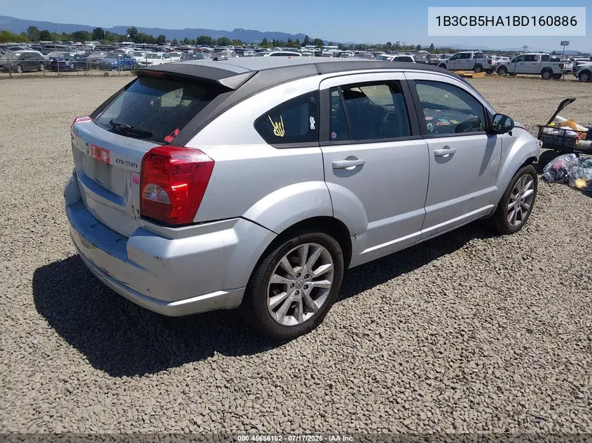 2011 Dodge Caliber Heat VIN: 1B3CB5HA1BD160886 Lot: 45656182