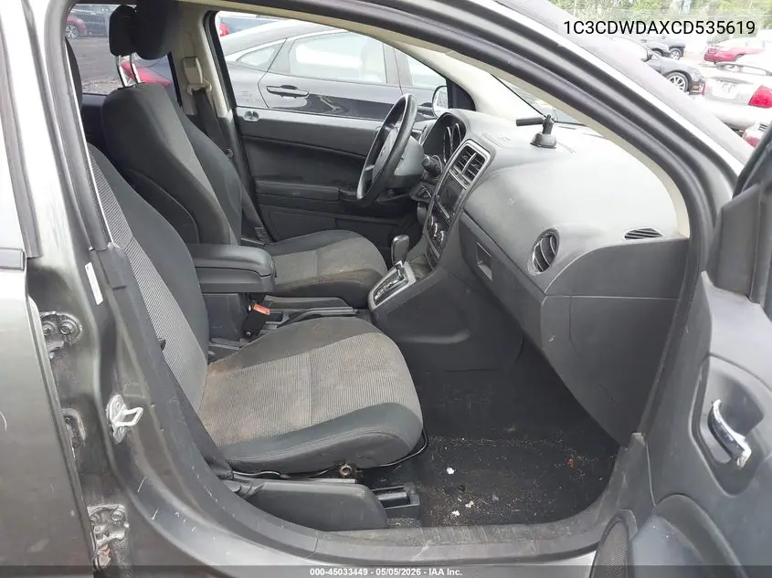 2012 Dodge Caliber Sxt VIN: 1C3CDWDAXCD535619 Lot: 45033449