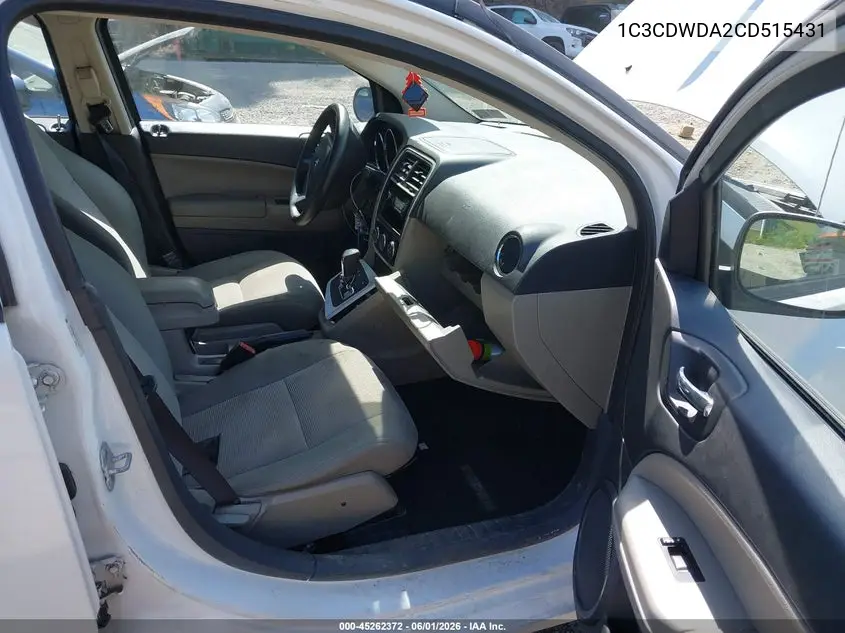 2012 Dodge Caliber Sxt VIN: 1C3CDWDA2CD515431 Lot: 45262372